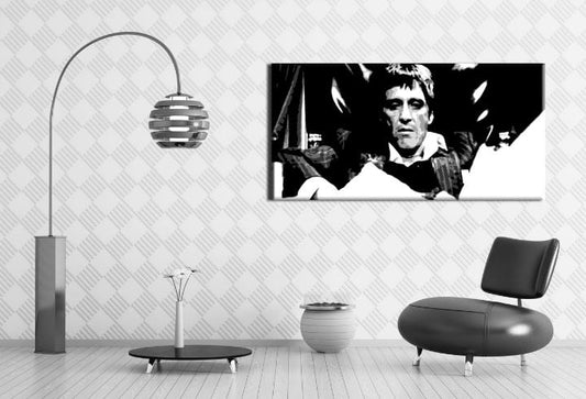 Ръчно рисувана картина POP ART SCARFACE 100x50 cm