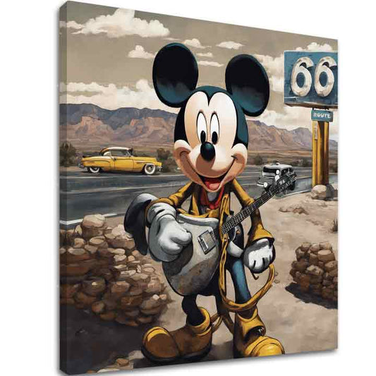 Картина на платното - Mickey Mouse Country Singer