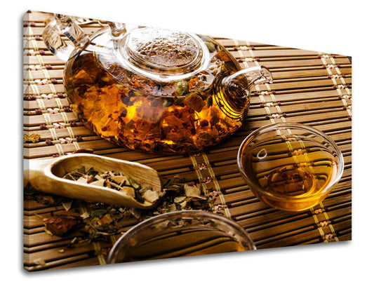 Индустриална картина на платно в бежово нюанси, успокояваща атмосфера, подходяща за кухня | Картина за стена КУХНЯ – основна