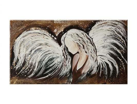 Ръчно рисувано изкуство за стена АНГЕЛ 120 x 60 cm