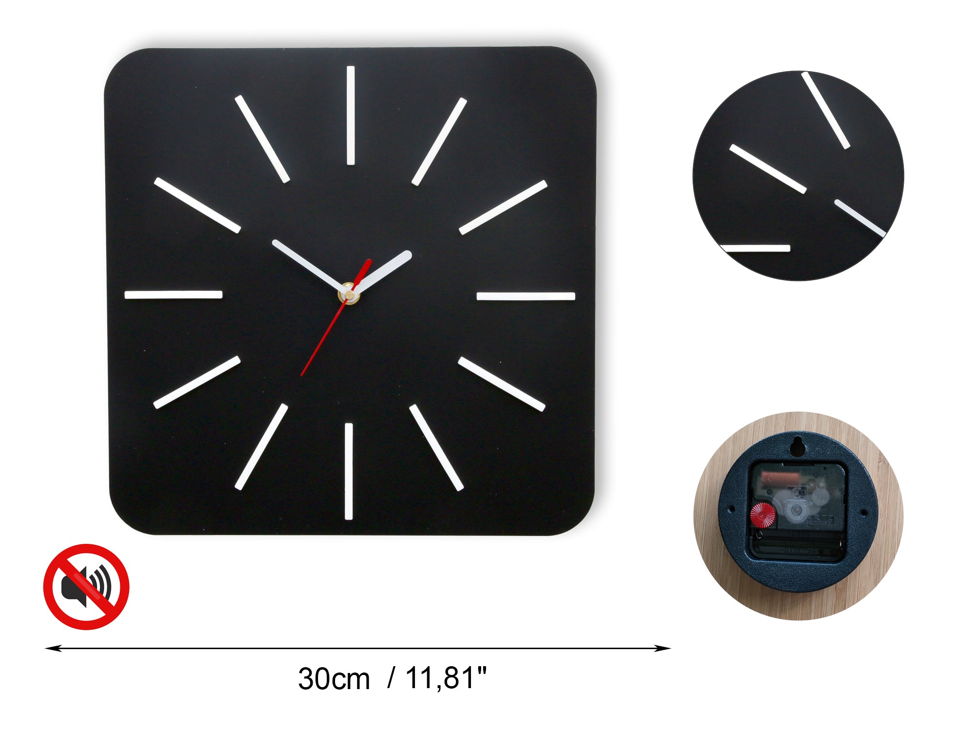 Модерен стенен часовник HYPNOTIC