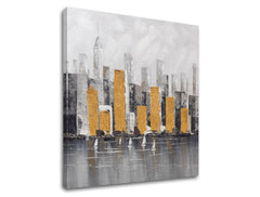 Живопис върху платно MESTO 70x70 cm