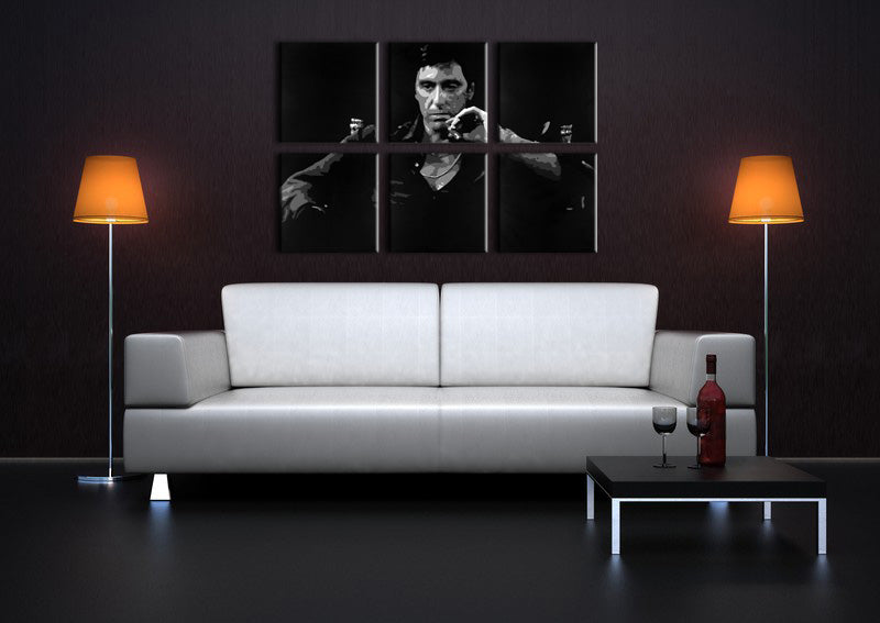 Рисувана POP ART картина за стена SCARFACE-AL PACINO 210x140 cm