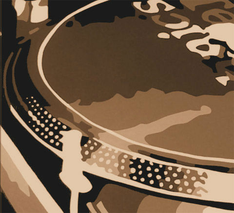 Ръчно рисувана картина POP ART DJ 120x80 cm