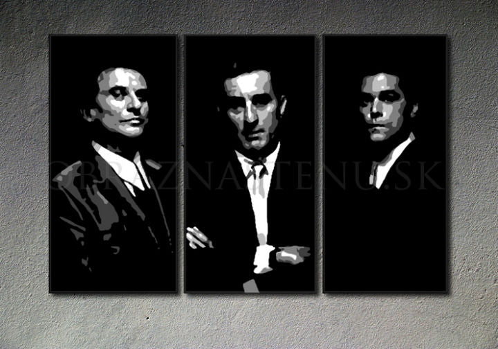 Ръчно рисувана картина POP ART GOODFELLAS 90x60 cm