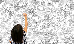 Детски тапет за рисуване TMDE004