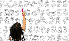 Детски тапет за рисуване TMDE006