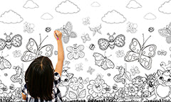 Детски тапет за рисуване TMDE008