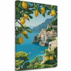 Картина на платно Pobrežie Amalfi - Letná Atmosféra