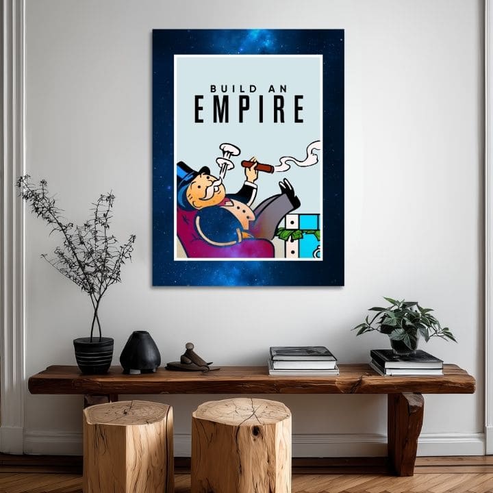 Картина на платно Build an Empire - Предприемачески Citát - изображение 3
