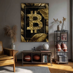 Картина на платно Zlatý Bitcoin - Модерна Kryptomotív - изображение 4