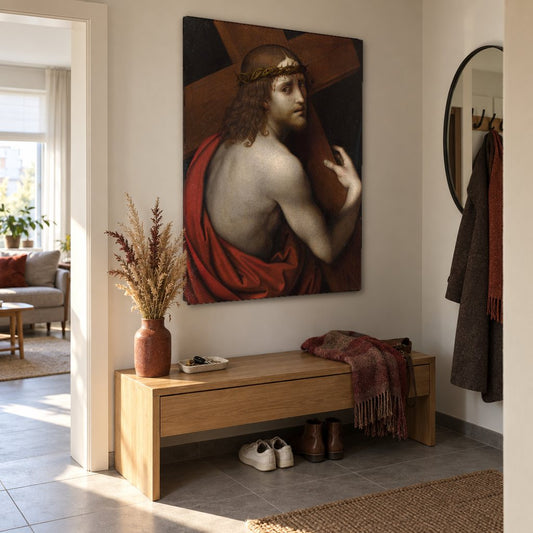 Картина на платно Христос носи кръста – Джампиетрино в антрето