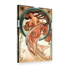 Картина на платно Танц – Алфонс Муха, 3D изглед