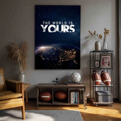 Картина на платно The World Is Yours - Inšpiratívna Декорация - изображение 3