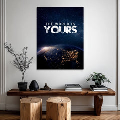 Картина на платно The World Is Yours - Inšpiratívna Декорация - изображение 2
