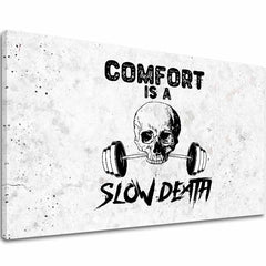 Картина на платно Comfort Is и Slow Death - Gym Motivácia - основно изображение
