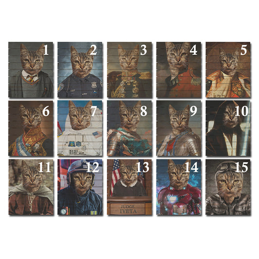 Картина върху дърво Pet Portrait Kim - 60х80 см