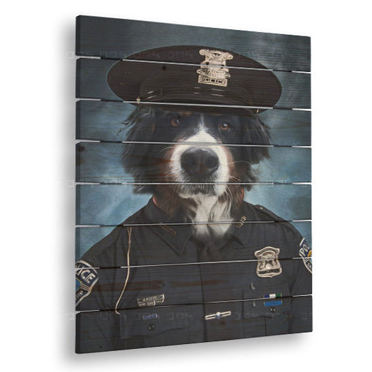 Картина върху дърво Pet Portrait Rex - 50х50 см - изображение 2