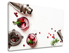 Индустриална картина с мотив LETNÝ DRINK, природа в бяло-сребърно нюанси | Картина за стена LETNÝ DRINK_066-11 – преглед