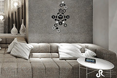 Модерни стенни часовници HEXAGON NH018