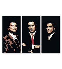 Модерна картина на платно с мотив Goodfellas - Najlepšie mafiánske roly в черно-бежово нюанси, слава | Най-голям mafiáni na платно Goodfellas - Najlepšie mafiánske roly – продукт, изглед 3