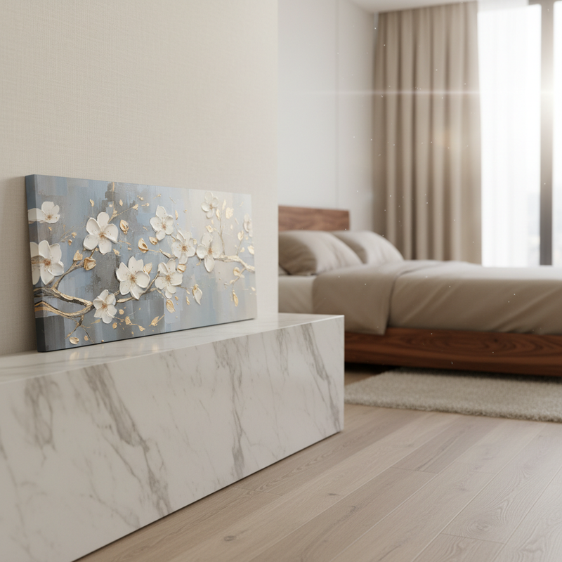 Картина с цветя върху канава за спалня Papilora