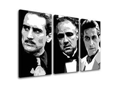 Модерна картина с мотив The Godfather в черно-бяло нюанси | Най-голям MAFIÁNI na платно - The Godfather, сила и мощ и семейство – преглед