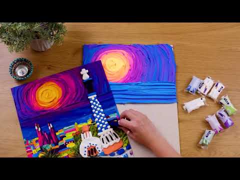 OKTO Творчески 3D комплект "Парк Гуел в Барселона" 30 x 40 cm