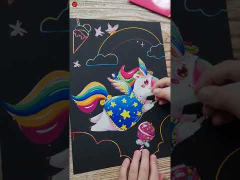 Магически картини за надраскване за деца - Mermaid - 4 броя