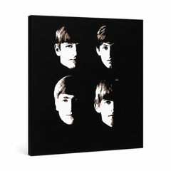 Ръчно рисувана картина POP Art BEATLES 1 брой beat9 – 3D визуализация на ръчно рисувано платно на бял фон. Доминиращи цветове: черно, бежово, кафяво.