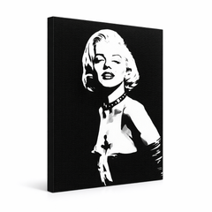 Ръчно рисувана картина POP Art Marilyn MONROE 1 брой mon5 – 3D визуализация на ръчно рисувано платно на бял фон. Доминиращи цветове: черно, бяло, сиво.