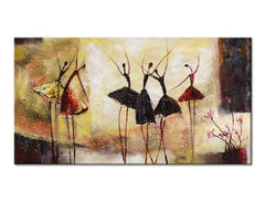 Ръчно Ръчно рисувана картина DANCERS 60 x 120 cm – náhľad