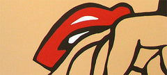 Ръчно рисувана картина на платно с мотив LICHTENSTEIN, коса в жълто-черно нюанси, меланхолична атмосфера, поп култура | Ръчно рисувана POP Art картина LICHTENSTEIN – продукт, изглед 3