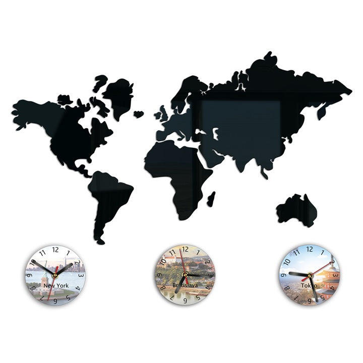 Модерен стенен часовник WORLD MAP - изображение 2