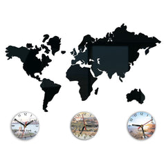Модерен стенен часовник WORLD MAP - изображение 2