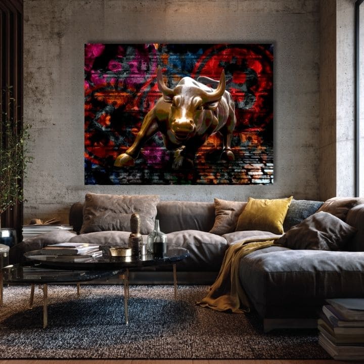 Картина на платно Zlatý Býk - Symbol Sily и Prosperity - изображение 3