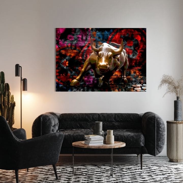Картина на платно Zlatý Býk - Symbol Sily и Prosperity - изображение 2